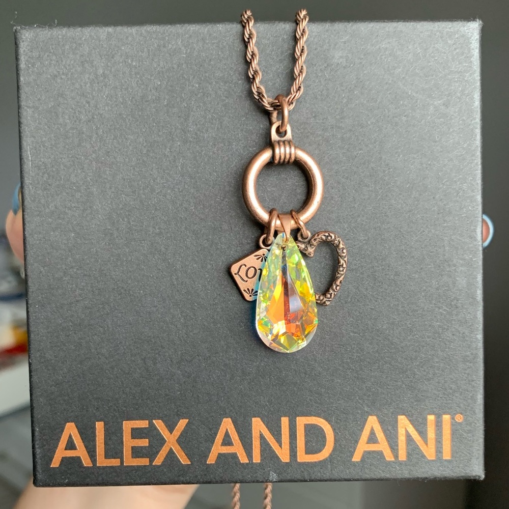 Alex and Ani Rose gold necklace
